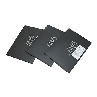 Custom High Quality Silver Stamping Envelope with Logo Printing Black Paper Business Envelope